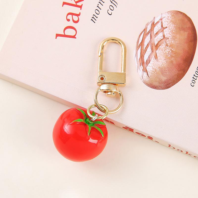 Shaped Keychain Pendant Tomato Cute Charm for Bags Backpacks 00182