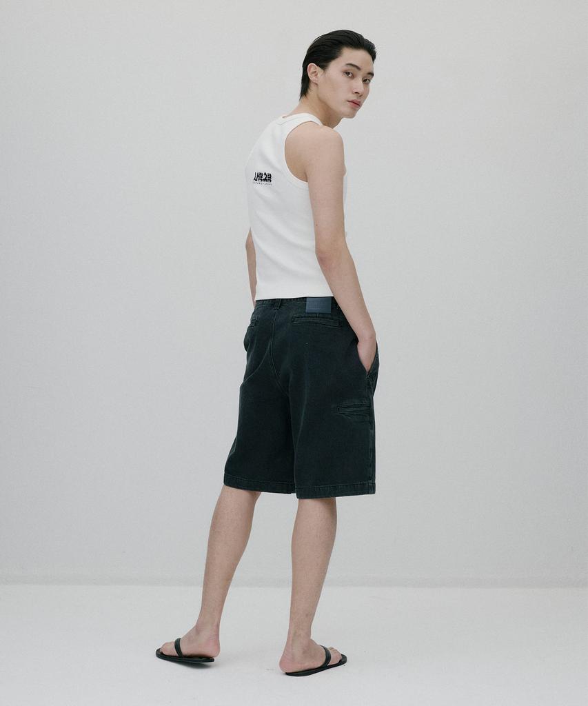 Sunjin Horangji Canton Bermuda Pants [Black]