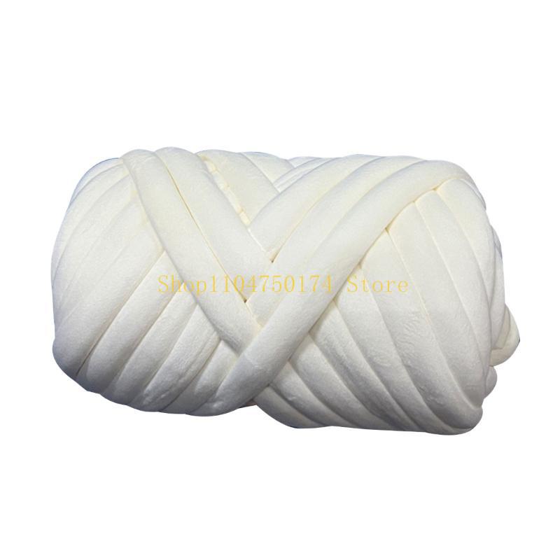 Chunky Tube Yarn for Knitting Soft and Plush Crystal Braid Cotton Thread top sale