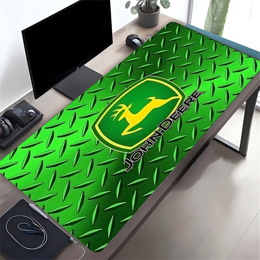 John Deere Logo Large Gaming Mouse Pad Nonslip Rubber Base Waterproof Desk Mat For Office Pc Laptop