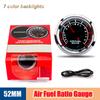 PSI Boost/PRM/Water Temp/Oil Temp/Oil Press/Voltage/Air Fuel Ratio/EGT 2"52mm Car Gauge 7Color LCD Digital Instrument Kit Holder