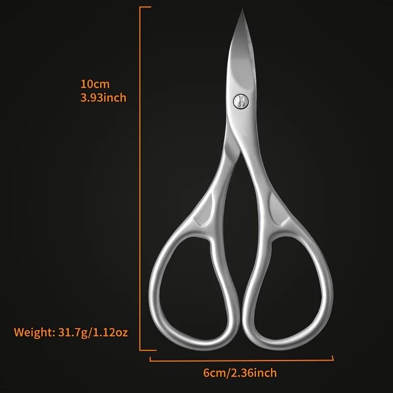 Xiaomi 1pc Professional Stainless Steel Nail Scissors Curved Ergonomic Design Precise Cutting Suitable for Fingernails Toenails