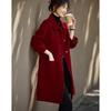 Water-like Years Women's Elegant 100% Wool Mid-length Coat