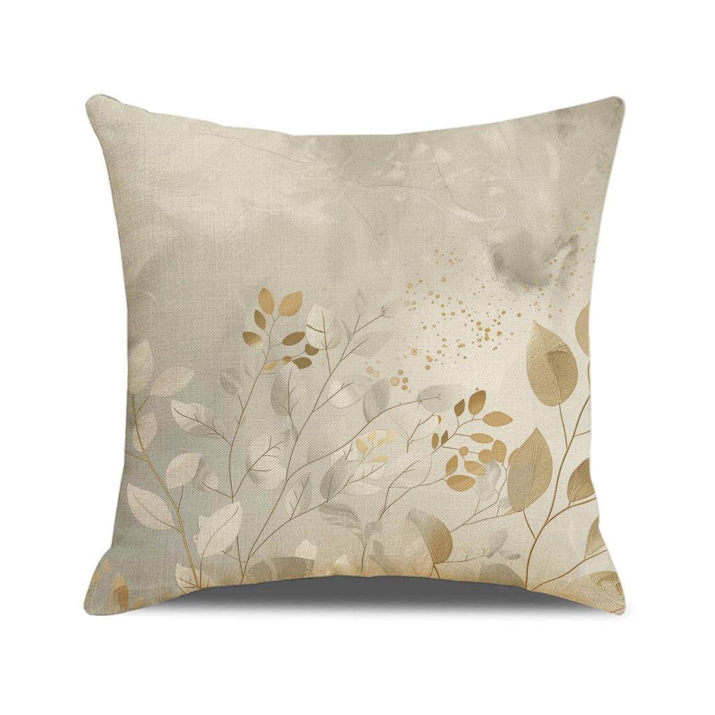 Spring and Summer Versatile Floral Print Pillow Nordic Home Decoration Sofa Cushion Linen Breathable Comfortable Seat Cushion