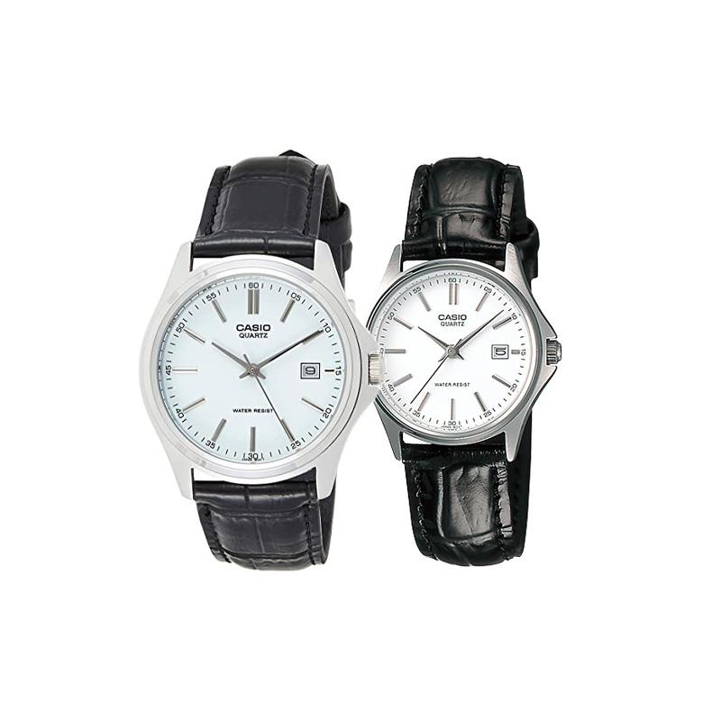 

Casio Casual Fashion Couple Watch Quartz Movement Leather Strap Japanese and Korean Watch Same Style for Men and Women White MTP-1183E-7A P-1183E-7A білий