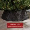 Hand-Woven White Nordic Christmas Tree Surround Fence