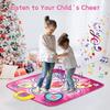 Dance Mat, Electronic Light Up Dance Pad Musical Play Mats Dancing Floor Game Mat Toys with 5 Game Modes (39.4x 34inch) for Girls & Boys Age 3+