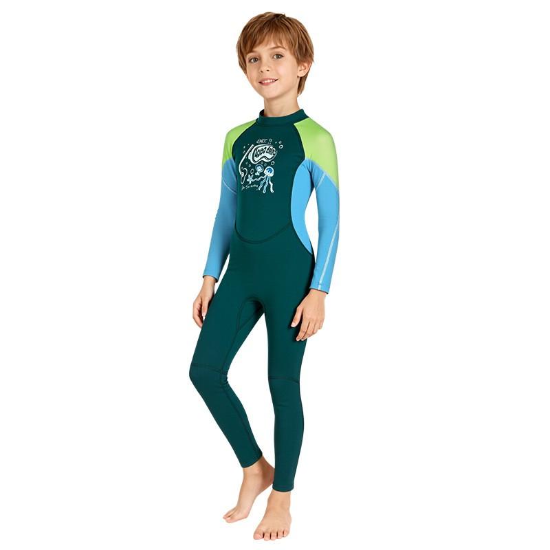 Children's Diving Suit 2.5MM Boys Long-sleeved Swimsuit Thick Warm Snorkeling Surfing Cold Jellyfish