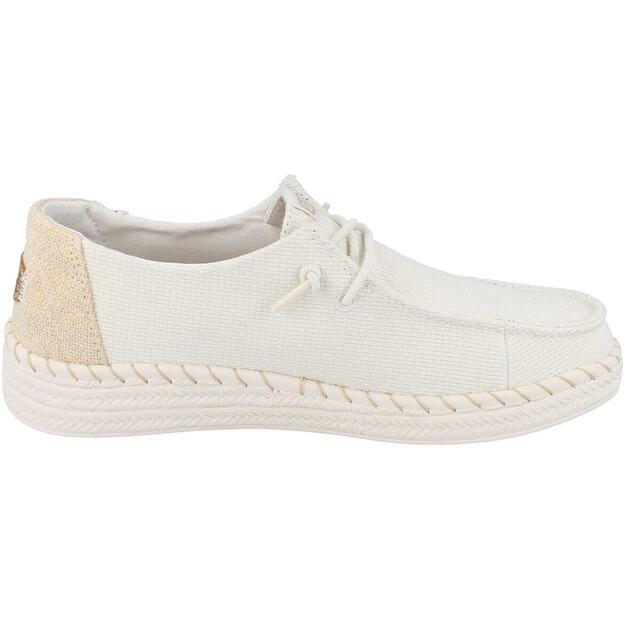 Женская обувь Dude Wendy espadrille woven sneaker бежевые белые