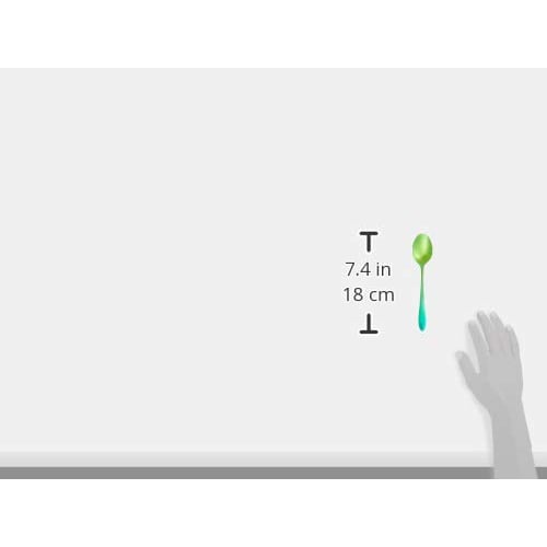 HORIER Titanium Cutlery Dessert Spoon, Gradient Green, TC-04-06