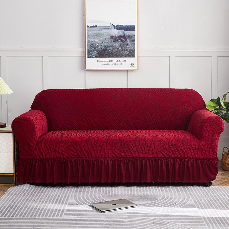 Thickened Cationic Skirt Sofa Cover Elastic All Inclusive Dust Proof Sofa Towel Sofa Cover