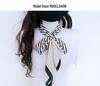 High-End Dual-Use Copper X-Shaped Silk Scarf Ring for Women