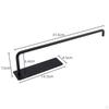 Roll Paper Holders Under Cabinet Towel Rack for Kitchen Hotel Bathroom Square Argent