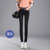 Elastic waist velvet jeans women's autumn and winter, new high waist elastic small feet pencil pants