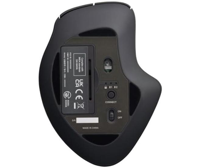ELECOM SHELLPHA Wireless 5 Buttons Medium Quiet Multi-Touch Mouse, + Tilt, Size, Antibacterial, Design, Black, M-SH30MBSKXBK