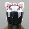 1Pc Creative Maid Cute Plush Ears Decorate Motorcycle Helmet Motocross Helmet Decor Sticker Accessories Cosplayer Styling