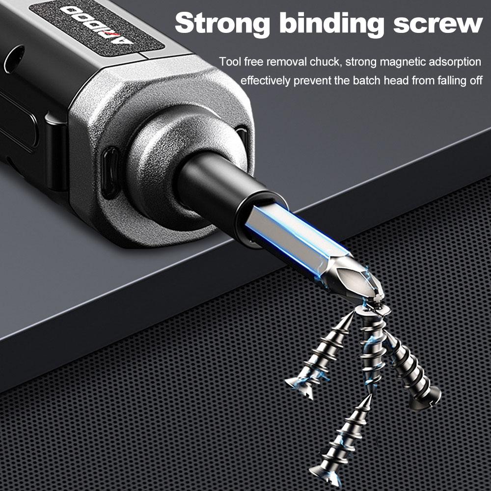 4.2V Rechargeable Electric Screwdriver  Compact Household Screwdriver Set  Multi-Function Power Tool