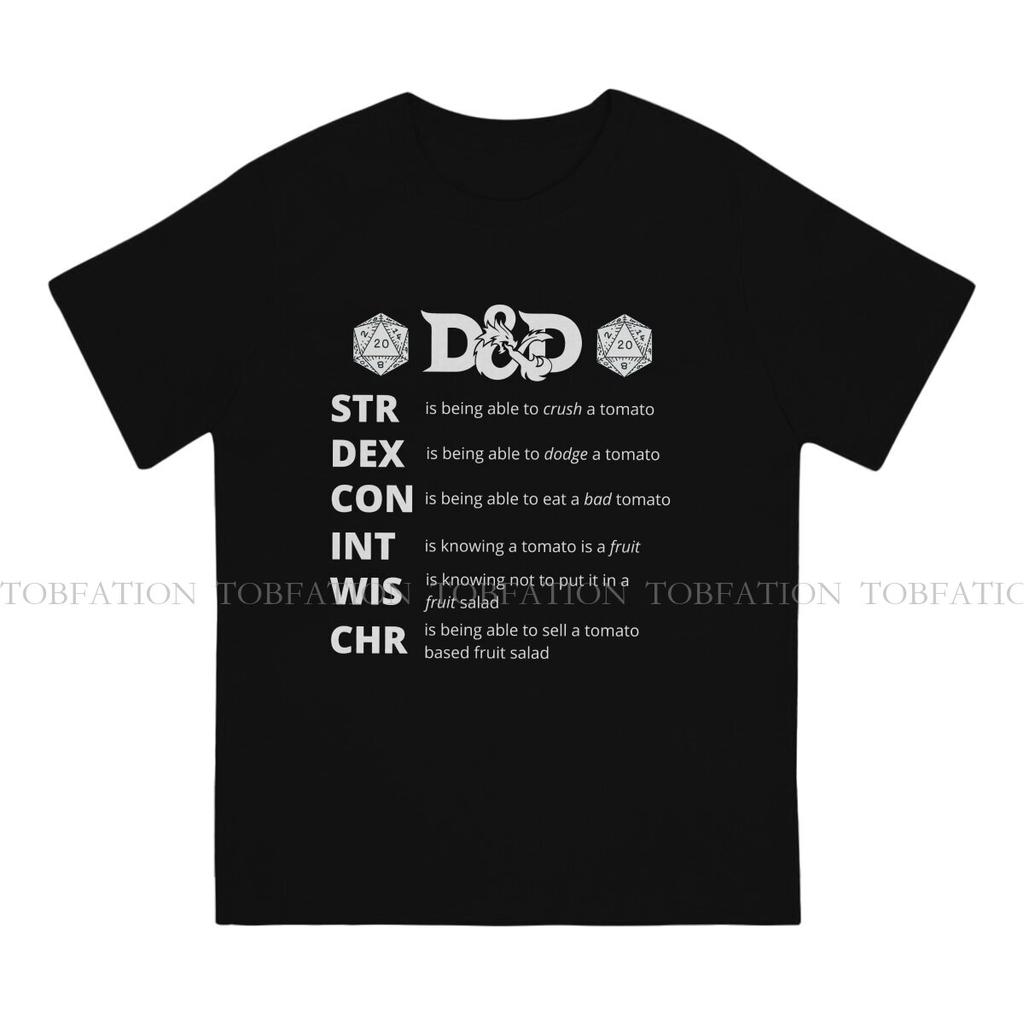 T-shirt Hip Hop da Uomo Abbigliamento Gioco DND Moda T-shirt Morbida Stampata Soffice Regalo Creativo