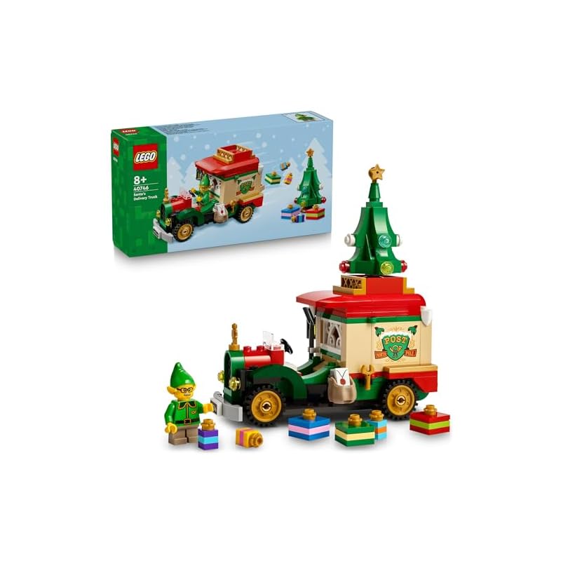 LEGO Christmas Present Delivery Truck Toy - Birthday Gift, Building Blocks, Boys, Girls, Children (Ages 8, 9, 10), Elementary School Students, Mom,