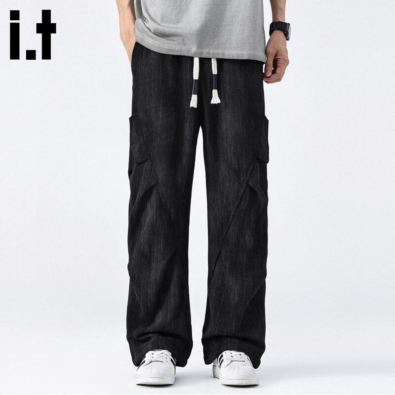 CHOCOOLATEit Men's Tie-Dye Patchwork Casual Cargo Pants