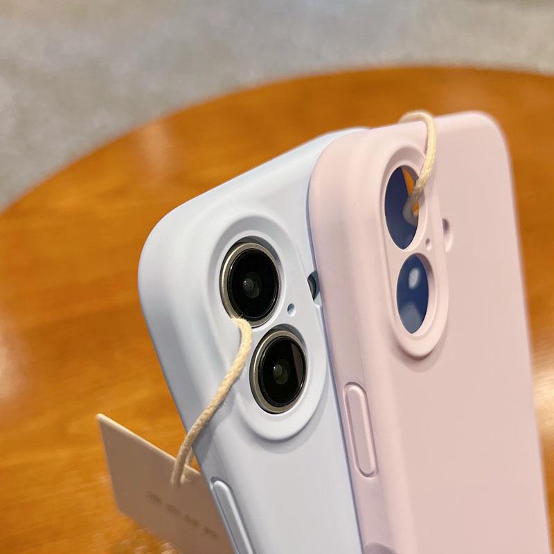 Applicable To iPhone11 Mobile Phone Case, Liquid Silicone Simple Solid Color Apple 11promax Lens All-inclusive Anti-drop Case