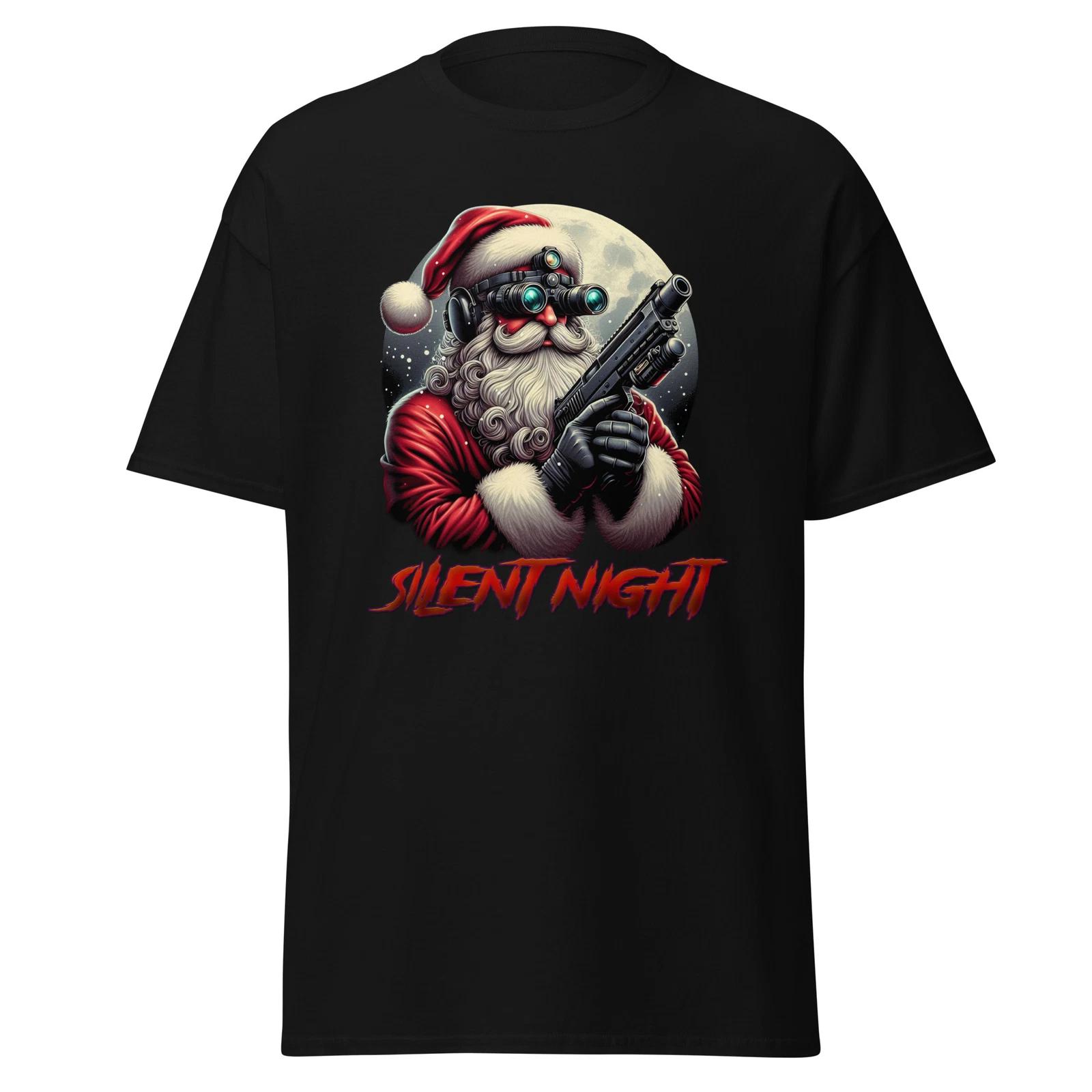 Men s and Women s T-shirts Embrace Tranquility with Our Silent Night T-Shirt - Stylish and Serene Apparel M