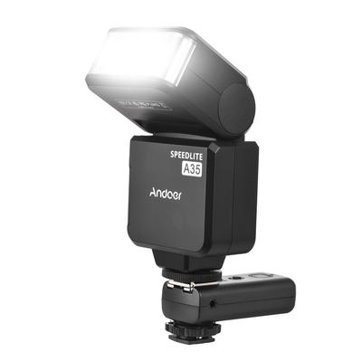 Andoer A35 Universal On-Camera Flash Elektronische Speedlite mit Universal Hot Shoe GN32 Wireless