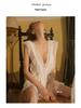 Guiruo Sexy Deep V Nightgown & Backless Camisole Set 