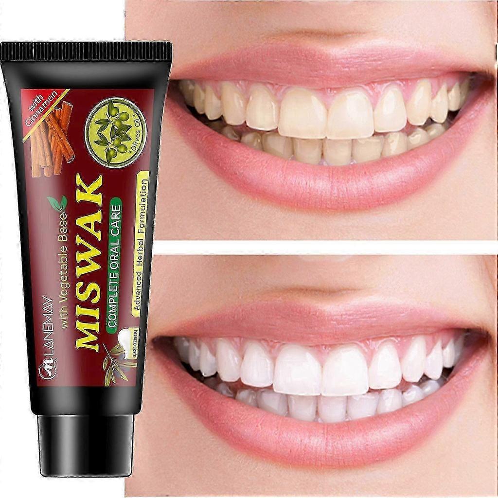 MISWAK TOOTHPASTE,VGum & Teeth Care CleansingV Helps Strong Teeth, HealthyGums Wide Smile,Complete Oral Care