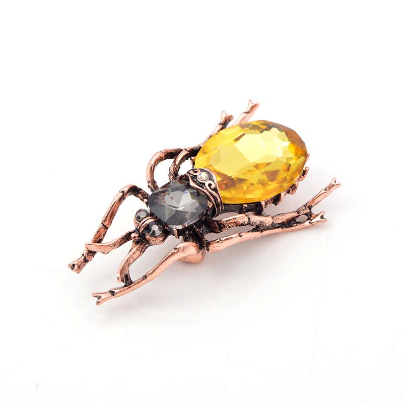 Blucome 3 Colors Available Crystal Large Beetle Brooches for Women Fashion Vintage Bug Pin Insect Jewelry Good Gift