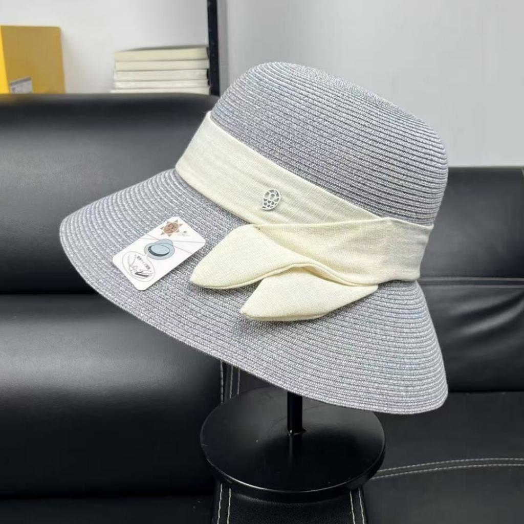 High-end 2026 UV-proof straw fisherman's hat children's French big-brimmed sunshade straw hat basin hat beach sun hat