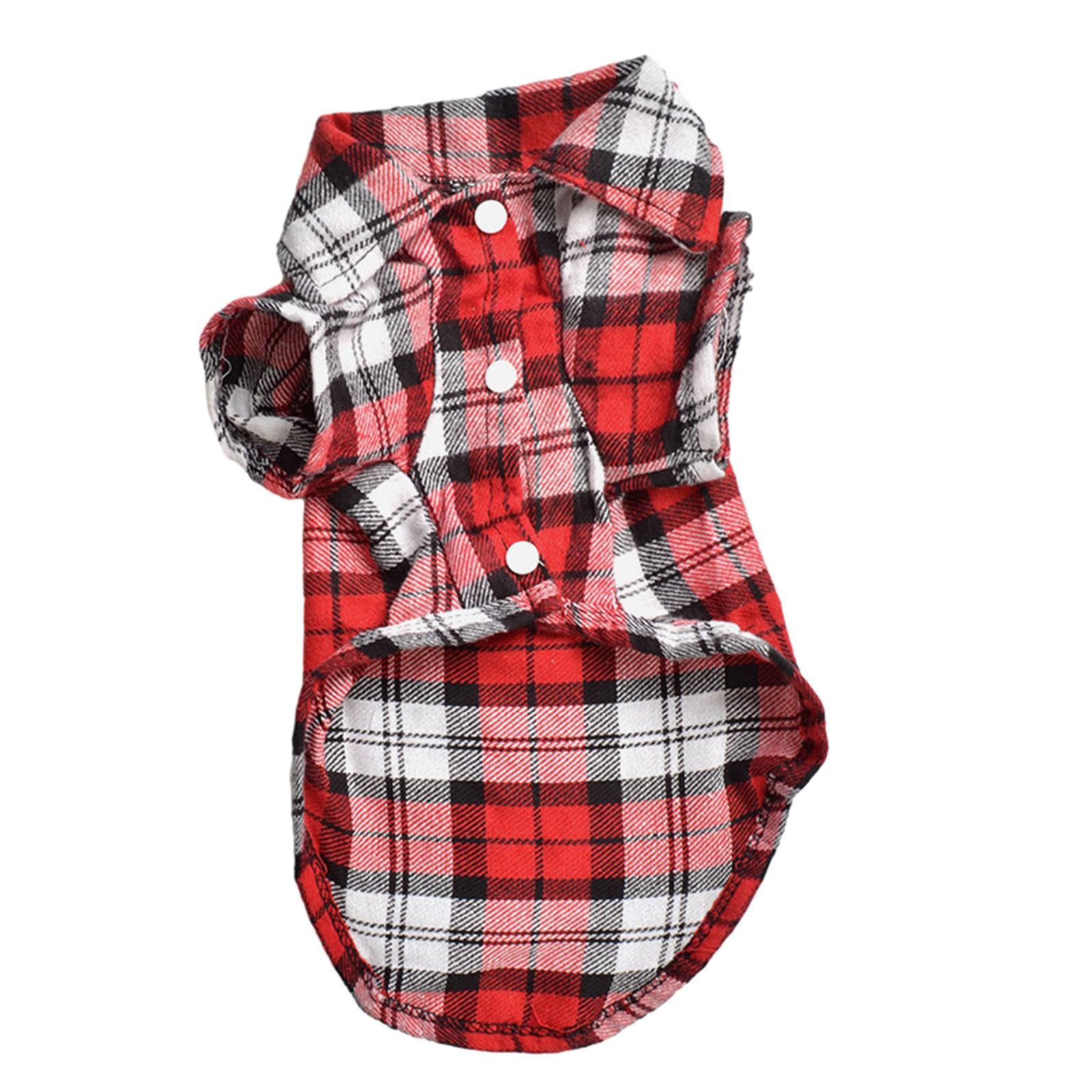 

Комбинезон для питомца в клетку, комбинезон для собаки, весенне-летний, для улицы, рубашка с лацканами, милый тонкий маленький прекрасный стиль, комбинезон для собаки M красный