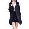 JoveJek Trench Solid Large Perfect for Commuting Women's Coat, Double-Faced, Double-Breasted, Lightweight, Water-Repellent, Color, Thin, Collar,
