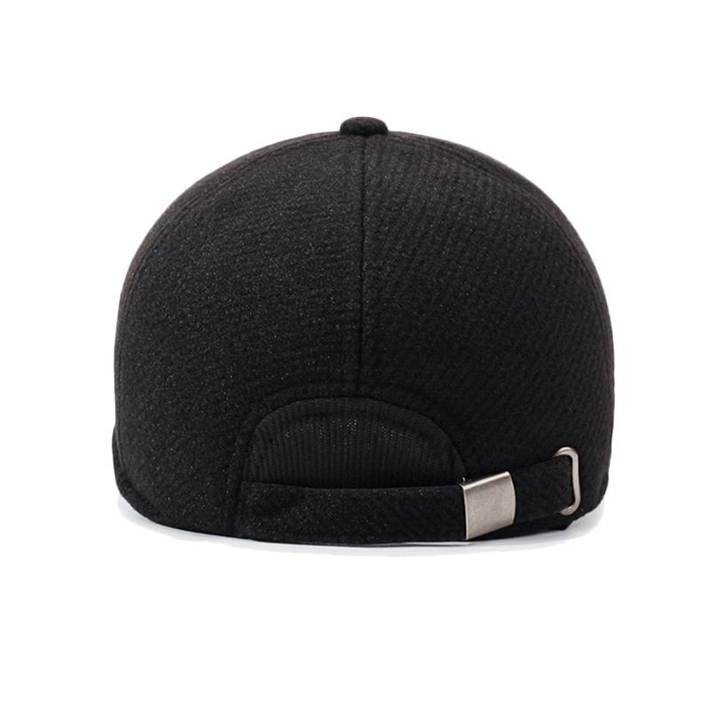 Winter Men's Velvet Thick Baseball Cap for Middle-Aged and Elderly Outdoor Ear Protection Cap Warm Cotton Cap