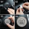 Gjinxi 1 PCS Bling Rhinestone Car Engine Push Start Button Cover for Women | Anti-Scratch, Crystal Ignition Knob Ring, Interior Accessories Stickers,