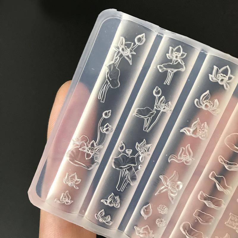 3D Nail Art Silicone Mold High Temperature Resistant Non-Toxic Tool for DIY Cute Nail Charms Women Manicure Beginners