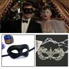Mask Couple Halloween Set With Rhinestones And Lace For Holiday Party Costumes