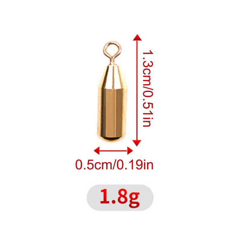 Fishing Weight 10PCS Water Drop Sinkers 1.8g 3.5g 5g 7g 10g Tube Bullet Plumb Pendant Metal Jig Sast Sea Tackle Kit outdoor Tool