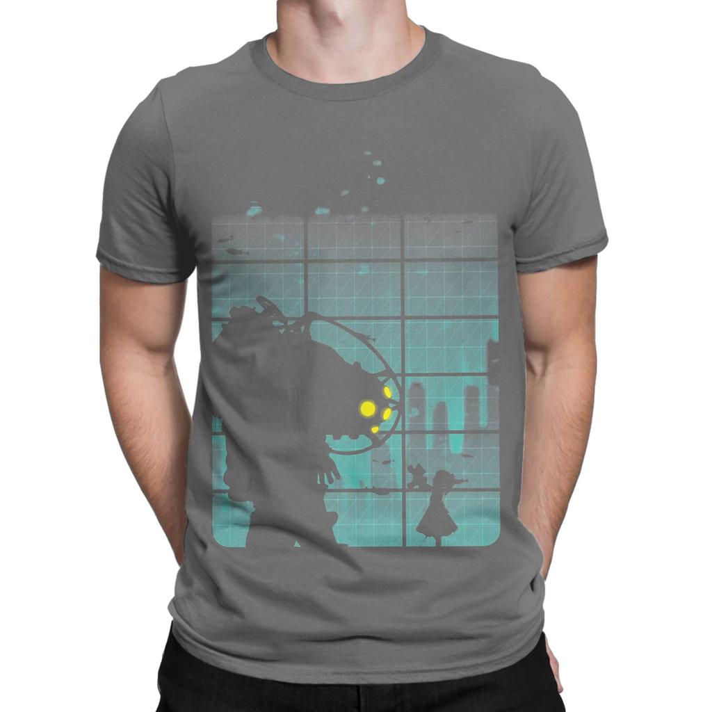 Komm schon Mr Lustig 100% Baumwolle T-Shirt bBioShock T-Shirts Oberteile Für Unisex