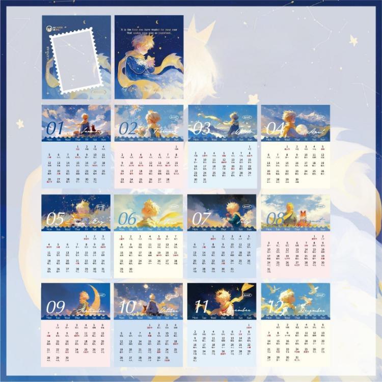 2026 Vintage Japanischer Tischkalender Mini Monatsplaner zum Aufstellen Retro Cartoon Snack Tablet Kalender Bürodeko Journal