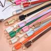 Women'S Belt Trend Golden Buckle Belt Personalized Decoration Paired With Long Pants Jeans Belt Soft Cheap Belt Youth Belt