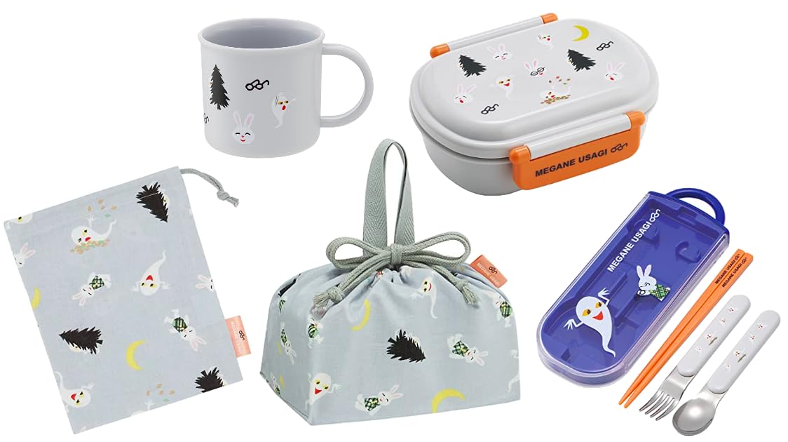 

Skater Glasses Rabbit 23 Antibacterial Soft Lidded Lunch Oval 360ml Trio Set Cup Lunch Drawstring Picture Rock Set Box, Shape, (Chopsticks, Spoon, серый