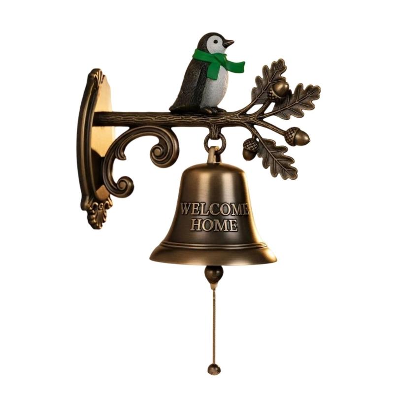 Metal Christmas Entry Doorbell Seasonal Welcome Sign Impermeable Plan Quick Arrange Gift Concept for Home Shop Decors