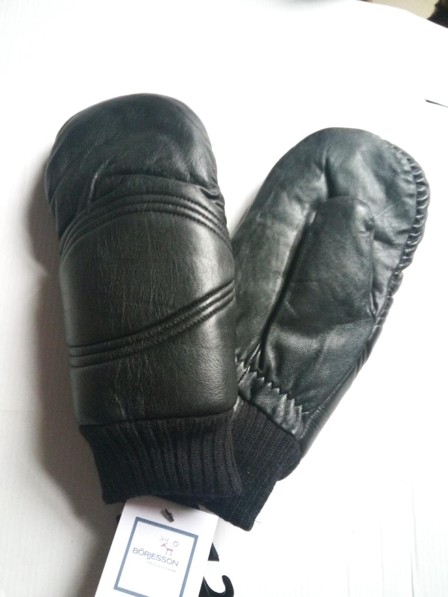 

Warm Sheepskin Glove Covers Unisex Stylish Winter Thermal Protection Leather Fingered Hand Muffs Whole Order Processing L чорний