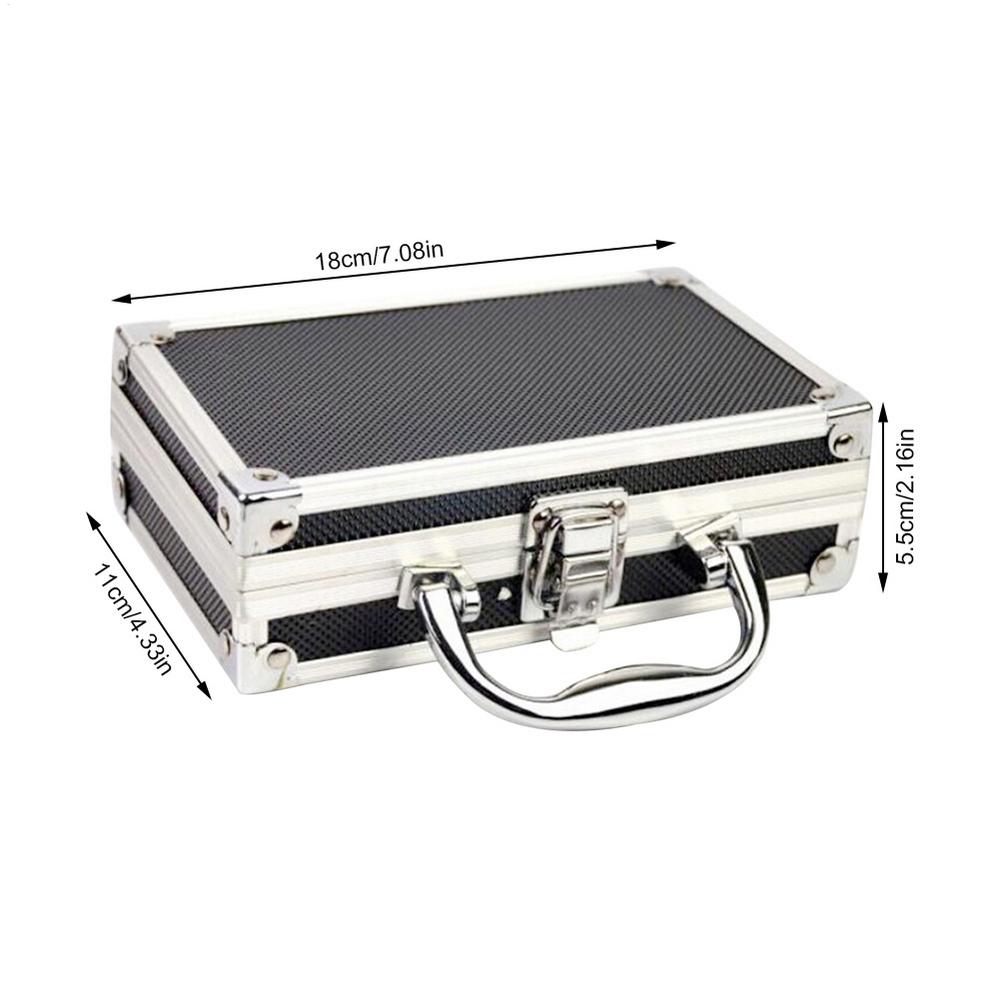 Aluminum Alloy Portable Tool box Storage Manager Household Durable Storage Box With Sponge Inner Tools Organize and Protect