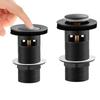 Sink Drain Plug Pop Up 66mm Bathroom Sink Push Button Matte Black Replacement Filter For Kitchen Bathroom Sinks Bathtubs