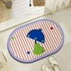 Alfombrilla absorbente de barro de diatomeas para baño, felpudo para inodoro, alfombrilla de suelo para inodoro, alfombra de inodoro
