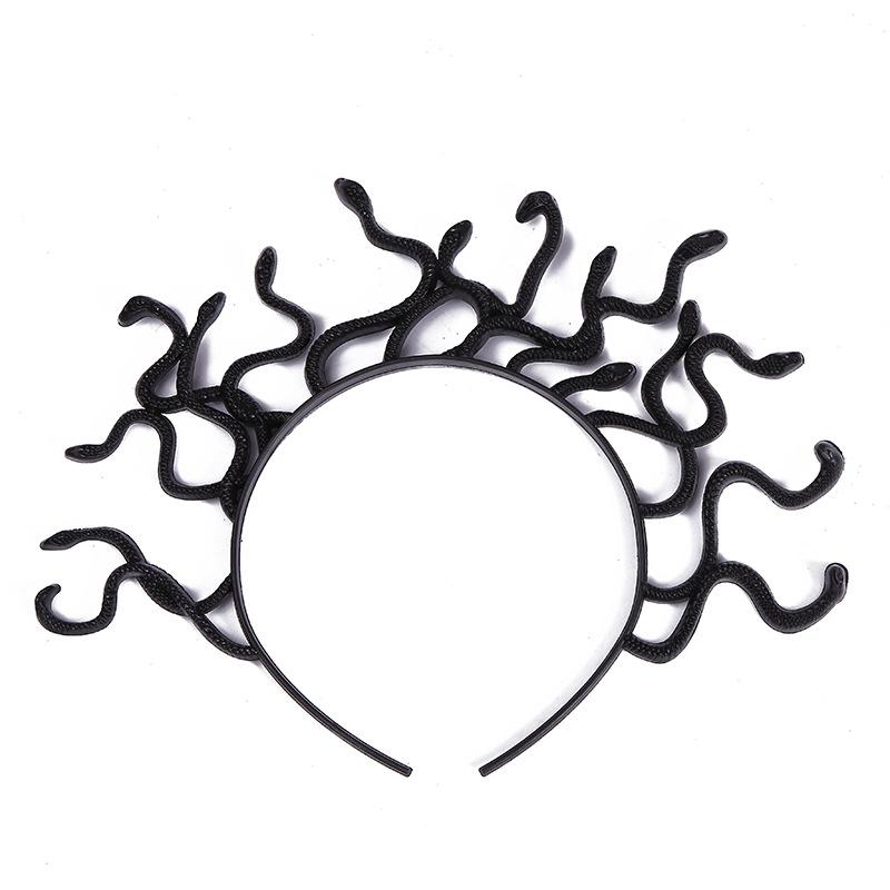 New Fashion Snake Hairband Halloween Decorate Masquerade Gold Black Snake Headband Hair Accessories
