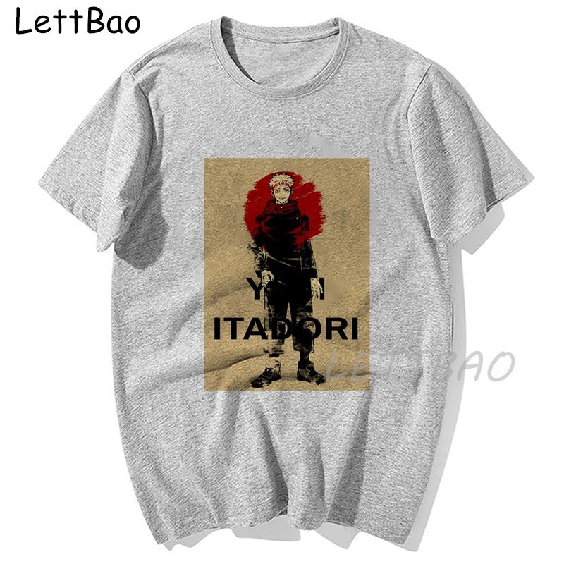 Anime Jujutsu Kaisen Manga T Shirt Unisex Women Harajuku Casual Yuji Itadori Graphics 100 Cotton Oversized