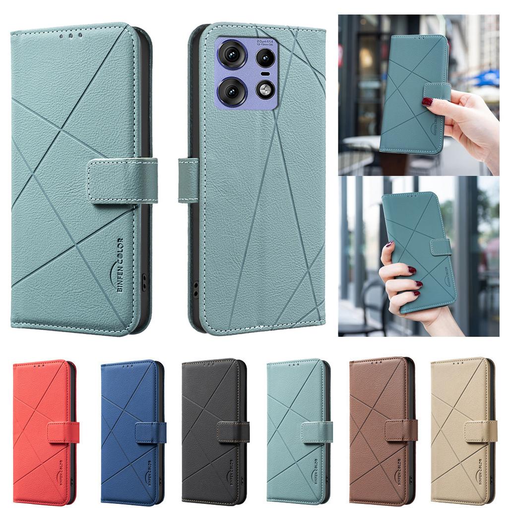 Strong Magnetic Flip Leather Case For Motorola Edge 50 Pro 5G Edge 40 Neo Edge 40 5G Cover Wallet Skin Friendly Card Slot Funda